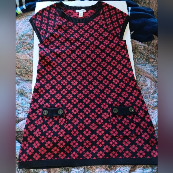 Style & Co Womens Sweater Dress Holiday Colors Size Medium - Picture 1 of 4